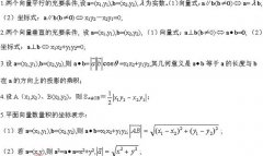 平面向量知识——2022四川成考高起点数学（文）